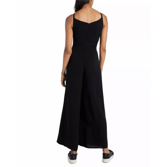 Royalty New York Black Wide Leg Jumpsuit XS NWT - Picture 2 of 2